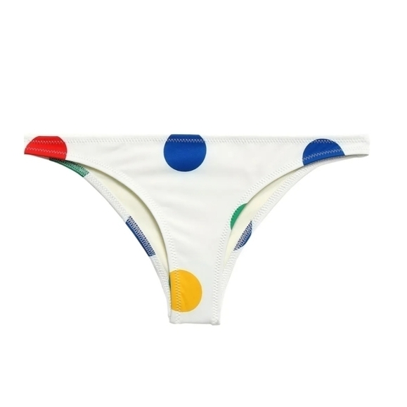 NWT Solid & Striped The Rachel Polka-Dot Low-Rise Bikini Briefs Bottoms - Picture 3 of 12